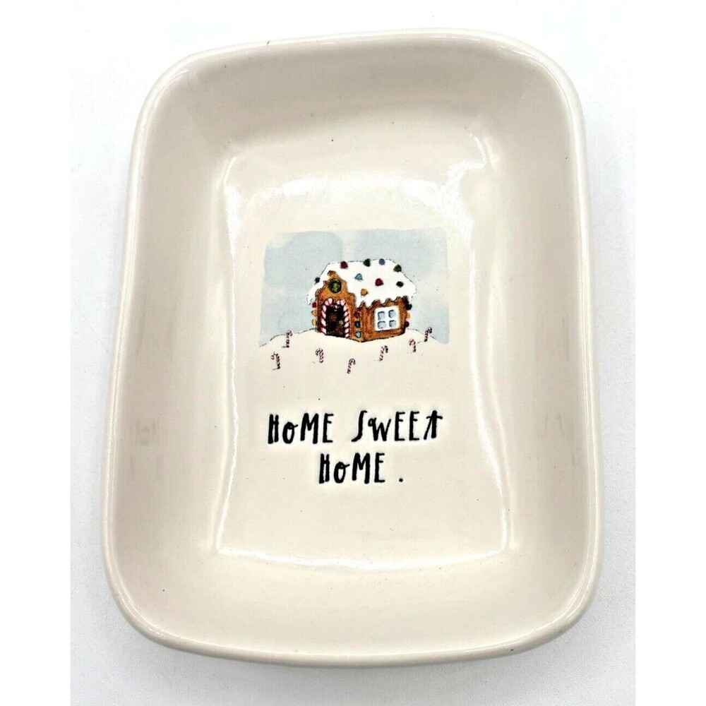 Rae Dunn by Magenta Home Sweet Home Snack Plate‎ Replacement Small Ceramic Dish